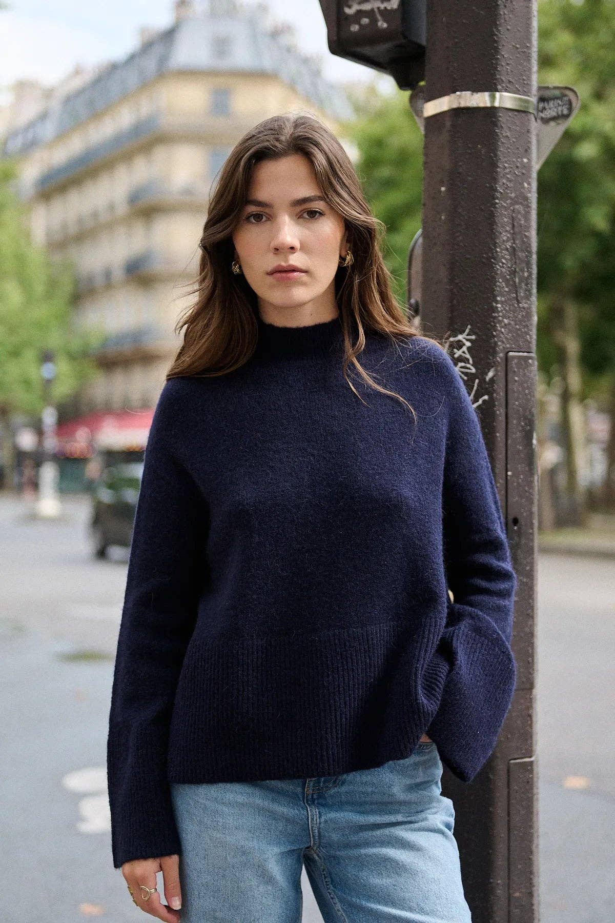 Nathael Paris - Wholesale Knit Sweater - Women's - Slightly oversized alpaca and wool sweater10