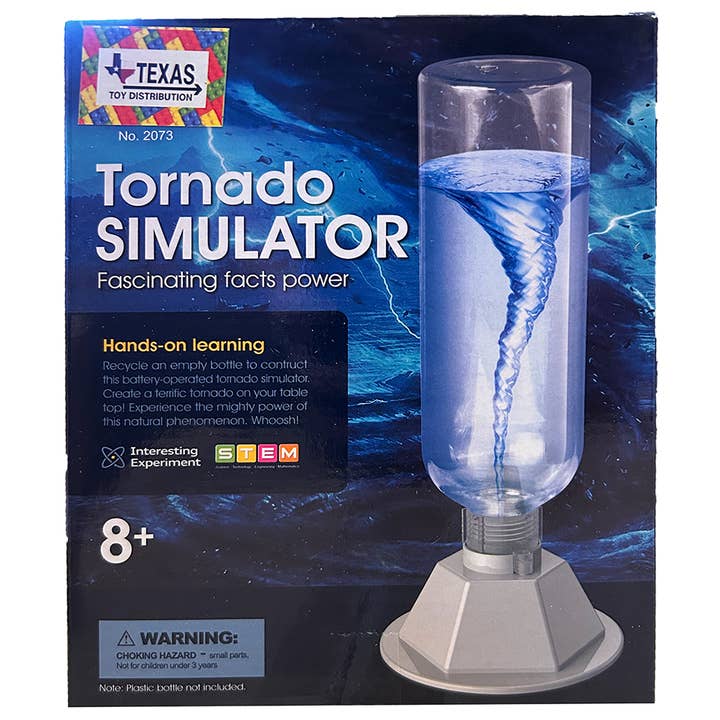 Texas Toy Distribution - Vente Kit de bricolage – enfant - Kit d'apprentissage STEM Tornado Simulator DIY