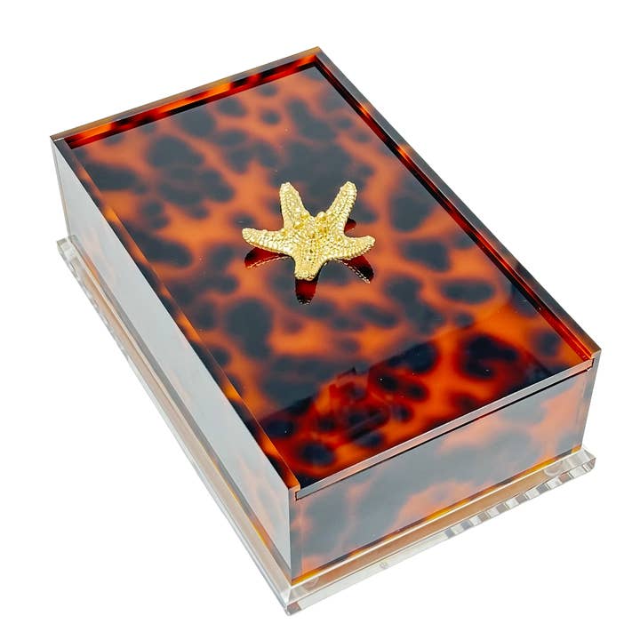 Starfish Guest Towel Box for wholesale by Southern Tribute