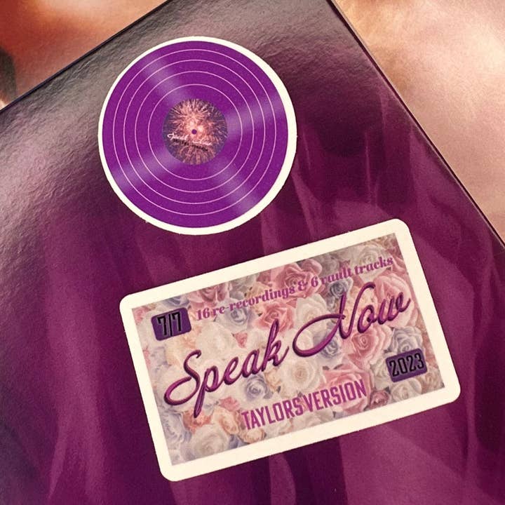 spreek nu of houd voor altijd album TS3 sticker set vast voor wholesale door SpicyStylesCo