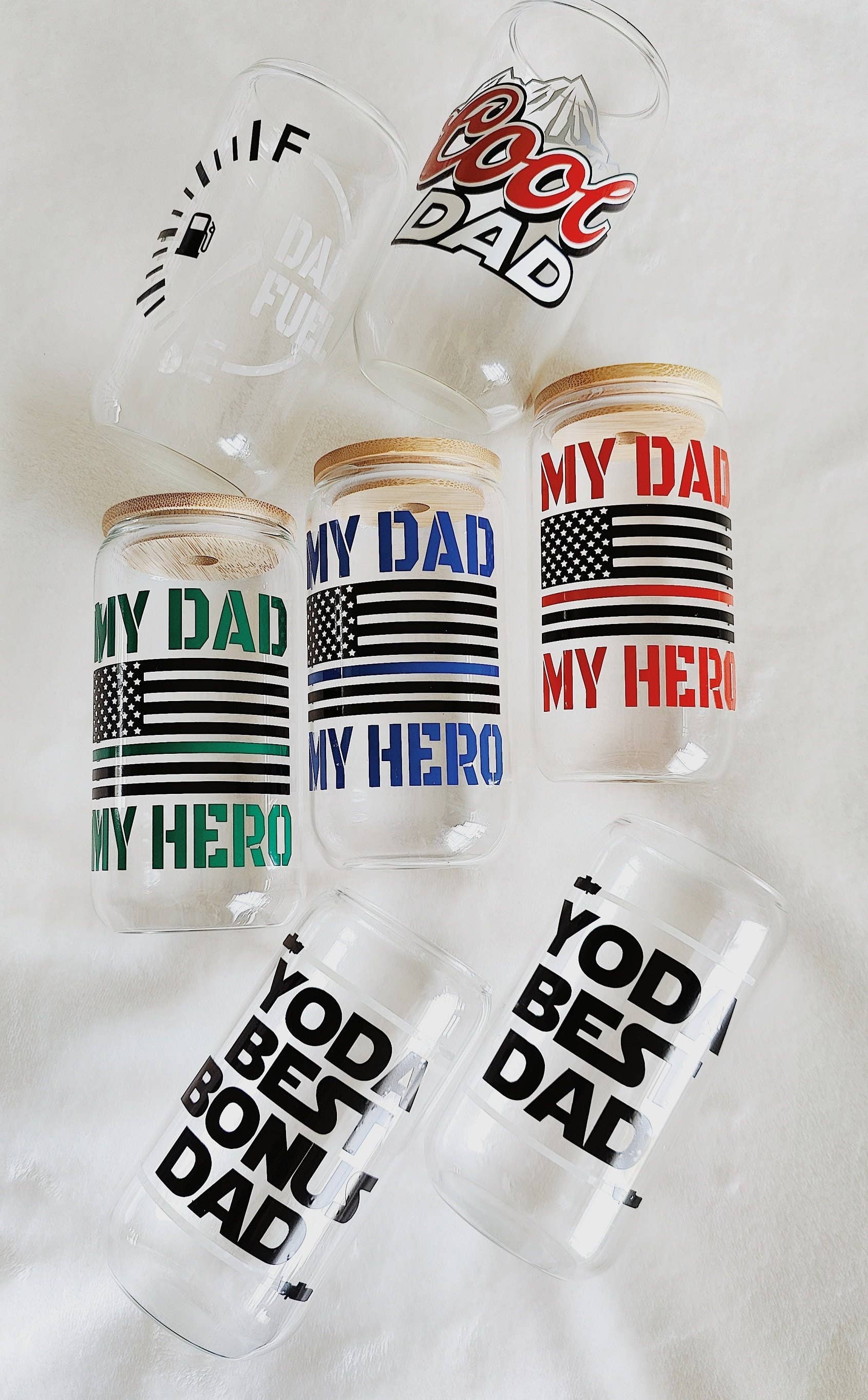 honeysheshome - Wholesale Drinking Glass/Cup - Custom First Responders Hero Beer Glass Can5