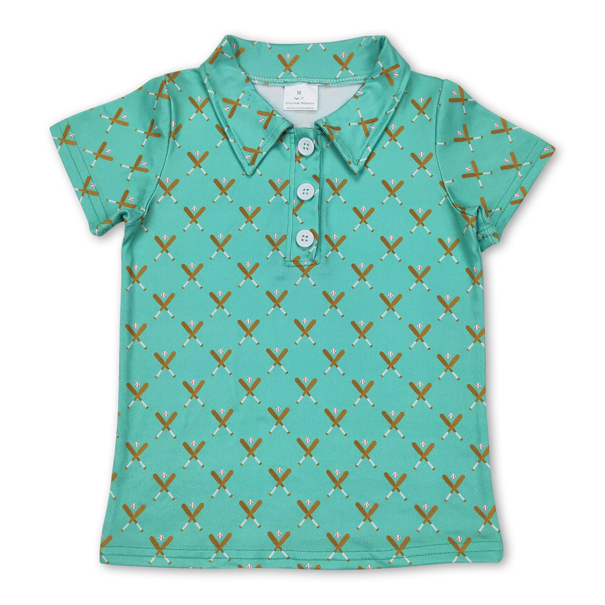 Yawoo Garments - Wholesale T-Shirt - Kids - Blue short sleeves baseball kids boys polo shirt1