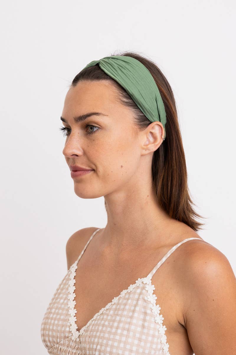 Leto Accessories – wholesale Fashion headband – women's – Pleated Solid Color Summer Headband ☀️12