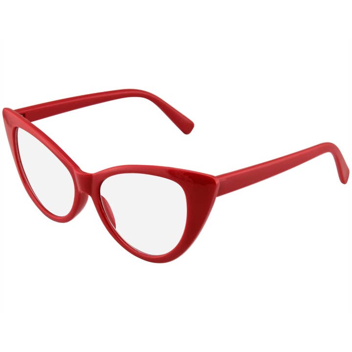 Emblem Eyewear - Wholesale Eyeglasses - Women's - Super Cat Eye Glasses Vintage Inspired Fashion Mod Clear