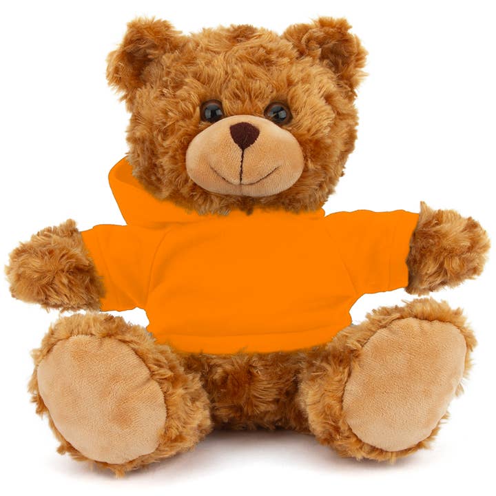 Plushland - Wholesale Stuffed/Plush Toy - Kids & Baby - 11" Personalized Teddy Bear in Hoodie | Custom Sitting Bear35