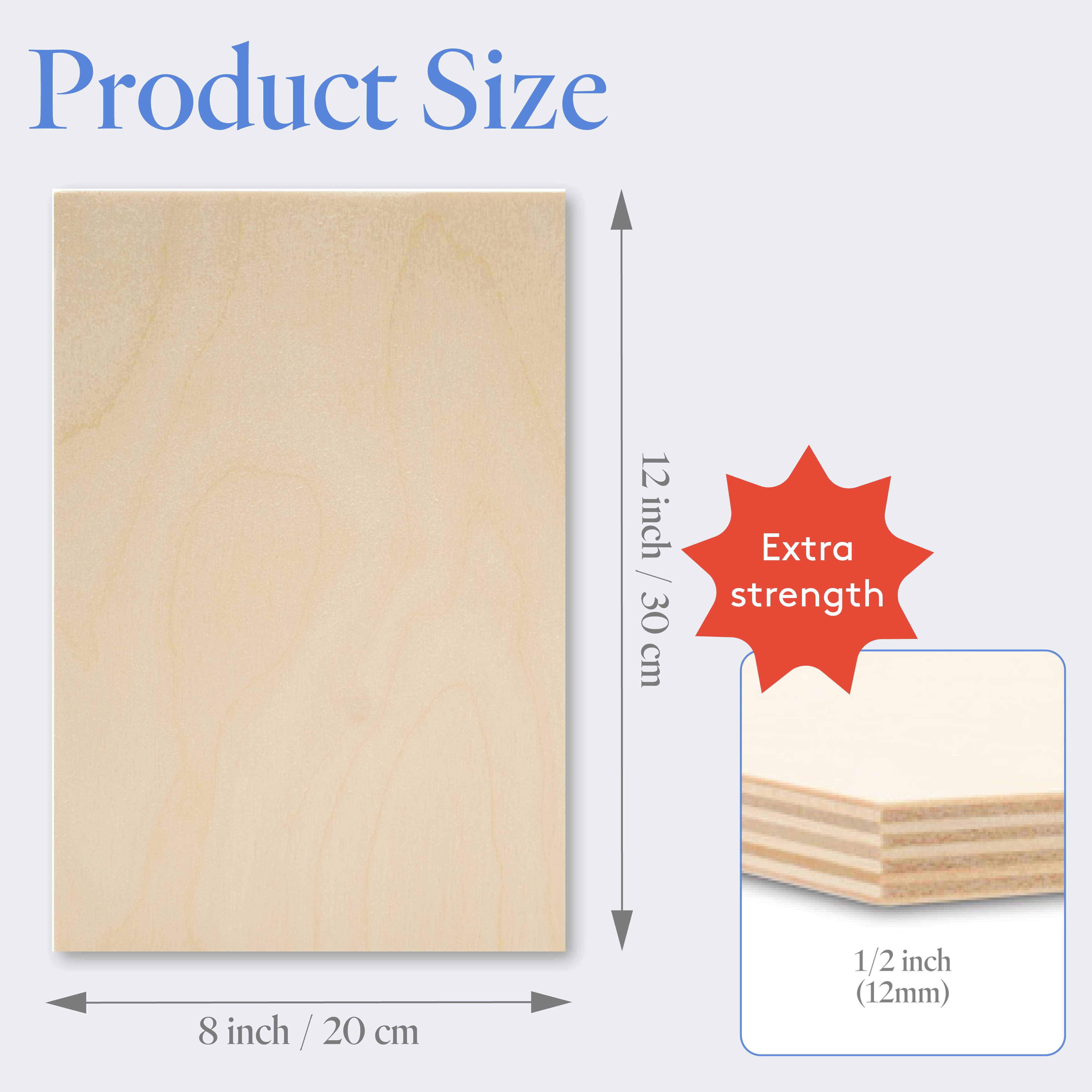 Woodpeckers Crafts - Vente Matériels de bricolage - Feuilles de Bouleau Baltique B/BB 1/2" x 12" x 8"1