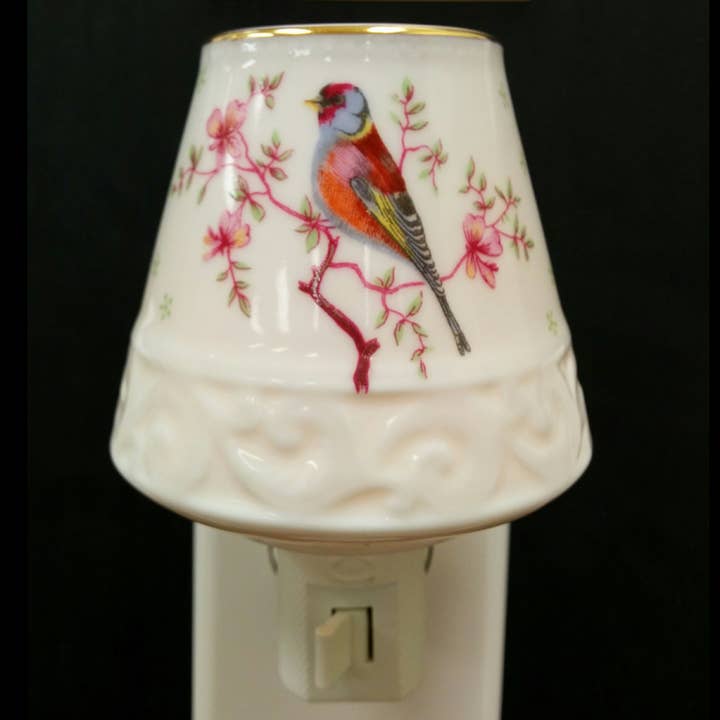 Lámpara de noche de porcelana con diseño de pájaro en rama para venta al por mayor de Tobin Tate