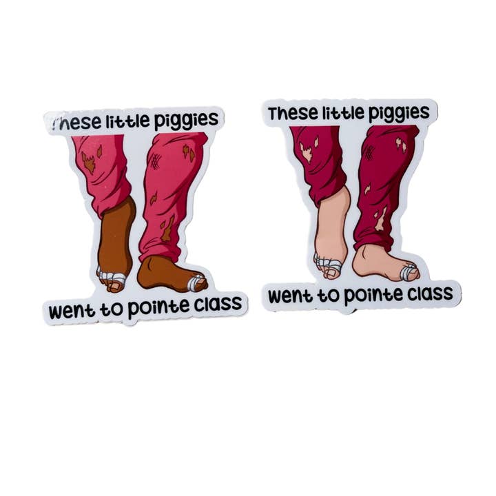 These Little Piggies Went to Pointe Class Sticker, 3.4" x 3" and other Purchase Wholesale this little piggy. Free Returns & Net 60 Terms on Faire trending on Faire.