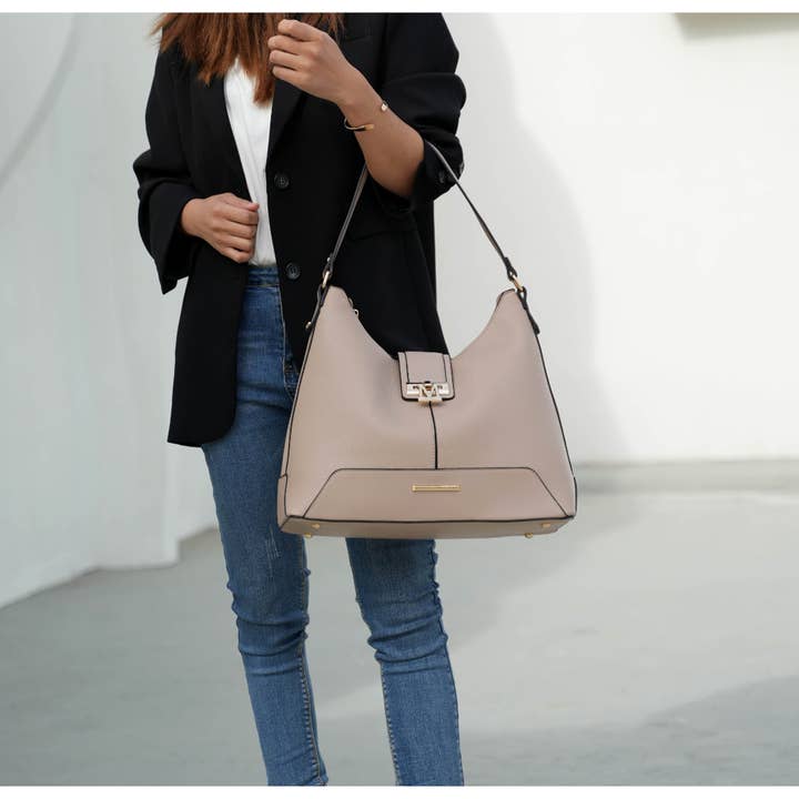 MKF Collection - Wholesale Shoulder Bag - Women's - Graciela Hobo Handbag & Wallet Vegan Leather Women by Mia K