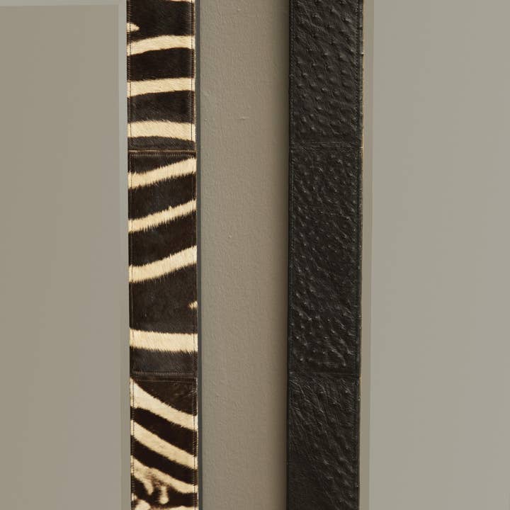 African Trading Partners – wholesale Wall mirror – Zebra Hide Rectangle Mirror - Small
