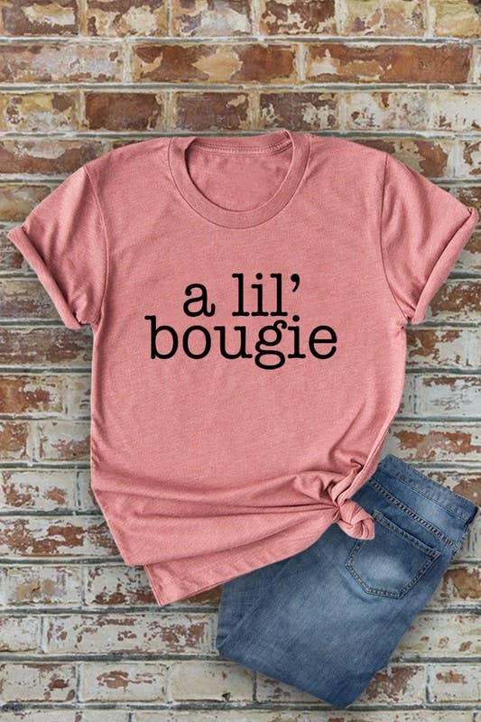 Top Avenue - Wholesale T-shirt met print - Dames - A Lil' Bougie, uniseks T-shirt met ronde hals11