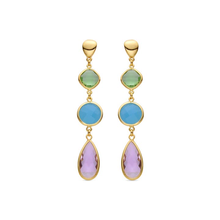 18k Gelbgold-Ohrringe - Donnty für den Großhandel von Luxenter