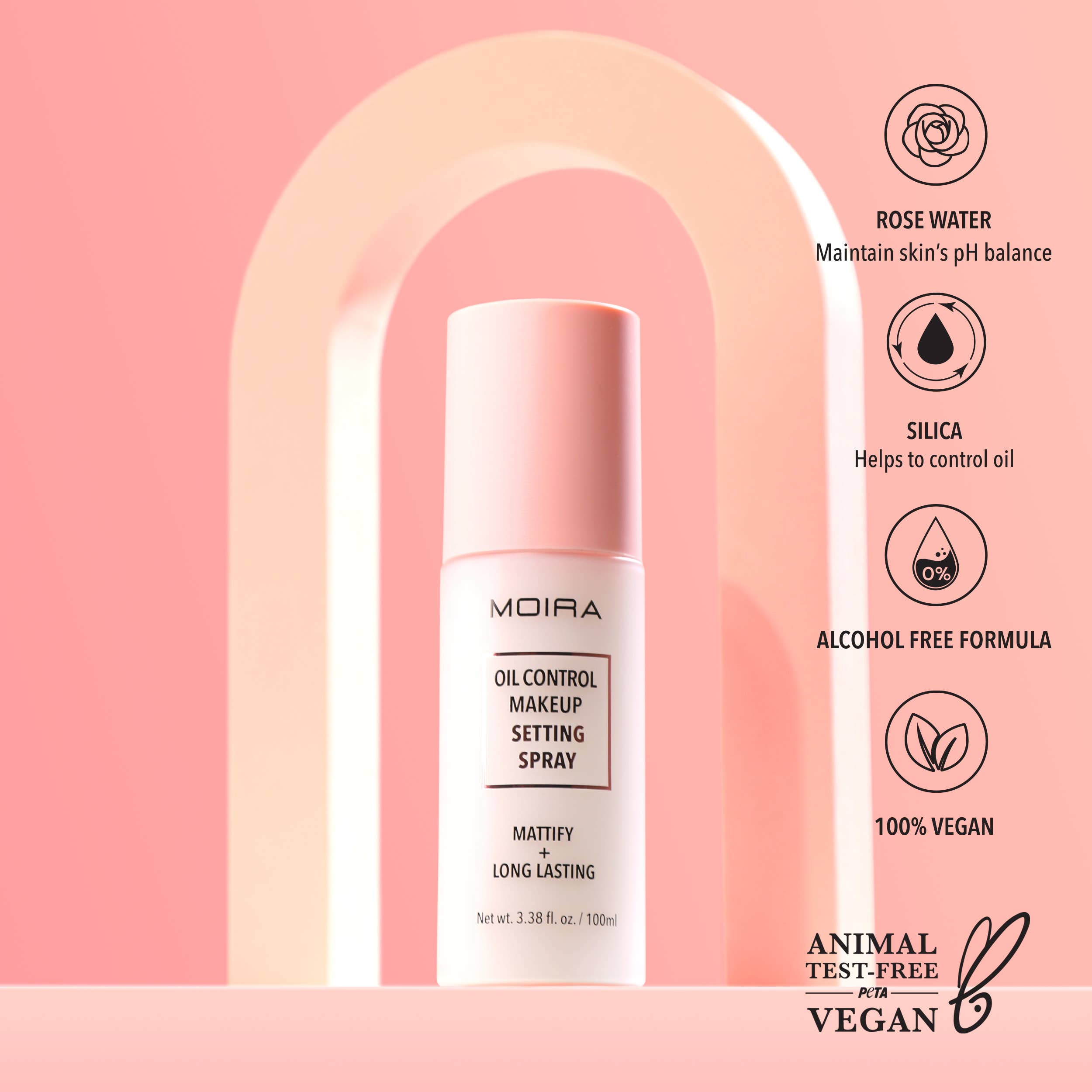 Moira Cosmetics – wholesale Make-up setting spray/powder – Oil Control Makeup Setting Spray1