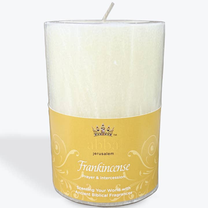 Frankincense - 3" x 4" Pillar Candle for wholesale by Abba Christian Products