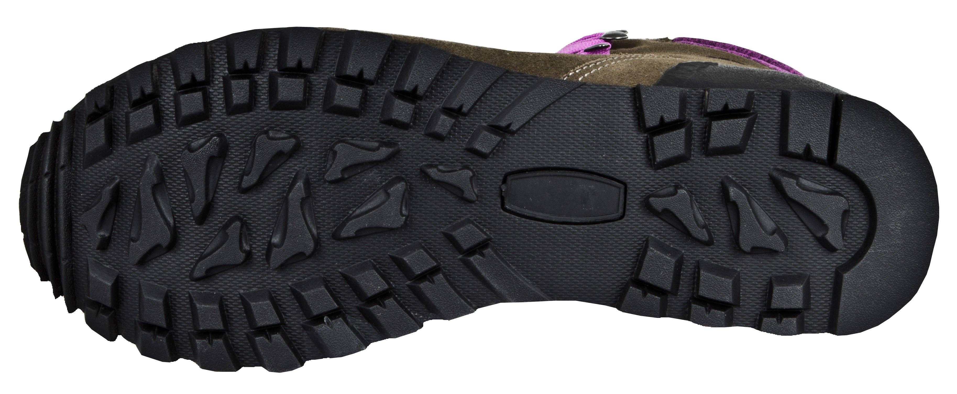 Braun-Lila GUGGEN Mountain HPM59 Stivali da trekking e escursionismo da donna, imbottiti con lana vera, impermeabili - B-Ware in vendita all'ingrosso su Faire9