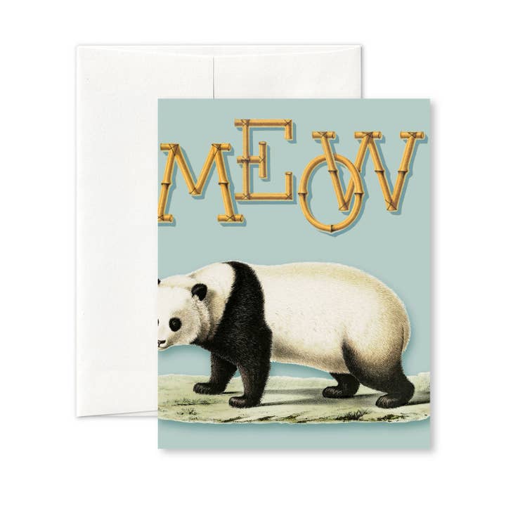 “Charismatic megafauna: Giant panda” A2 notecard for wholesale by Pictrix Design