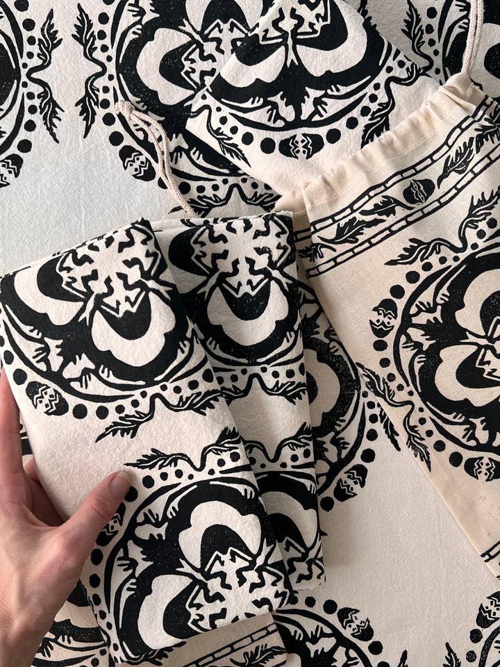 Blomstre Tea Towel + Gift Bag Set for wholesale by Follysome Prints