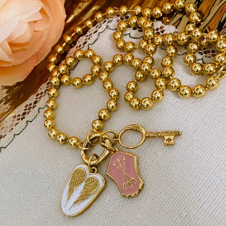 Medici Loop Charm Necklace - 18" for wholesale by Florin Arte Jewelry