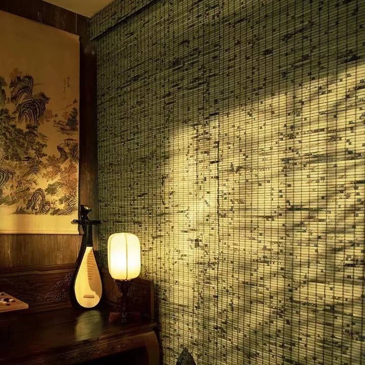 everythingbamboo - Wholesale Curtain - Custom Made Tortoiseshell Bamboo Blind Bamboo Curtain Bamboo Screen Rolling Blinds Panel Privacy Customization Size6