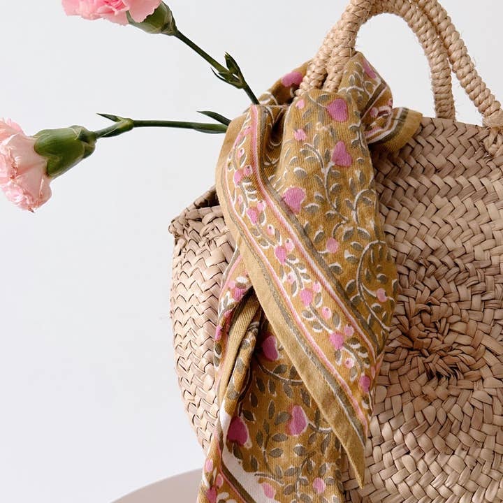 Maison Augustin - Wholesale Scarf - Kids - Love Bronze Baby Children's Scarf 50 cm