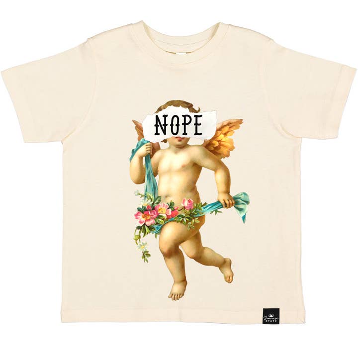 NOPE Cupid Boy's Valentine's Day T-Shirt for wholesale by Sonrise State