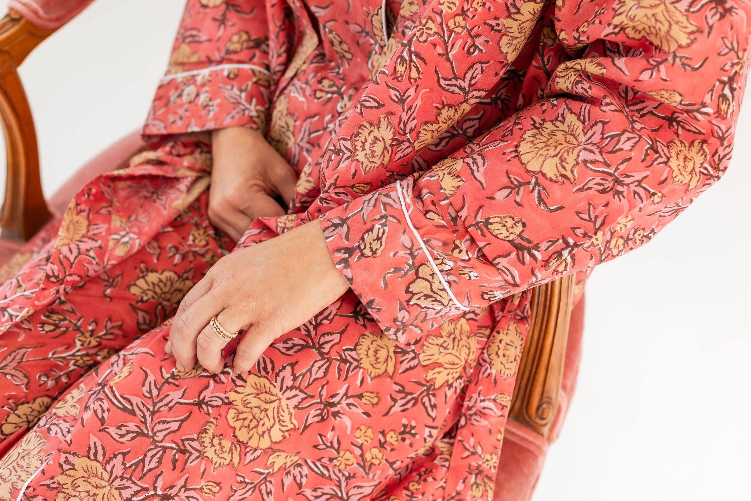 Rahab's Rope - Wholesale Robe - Women's - Loverly Block Print Robe3