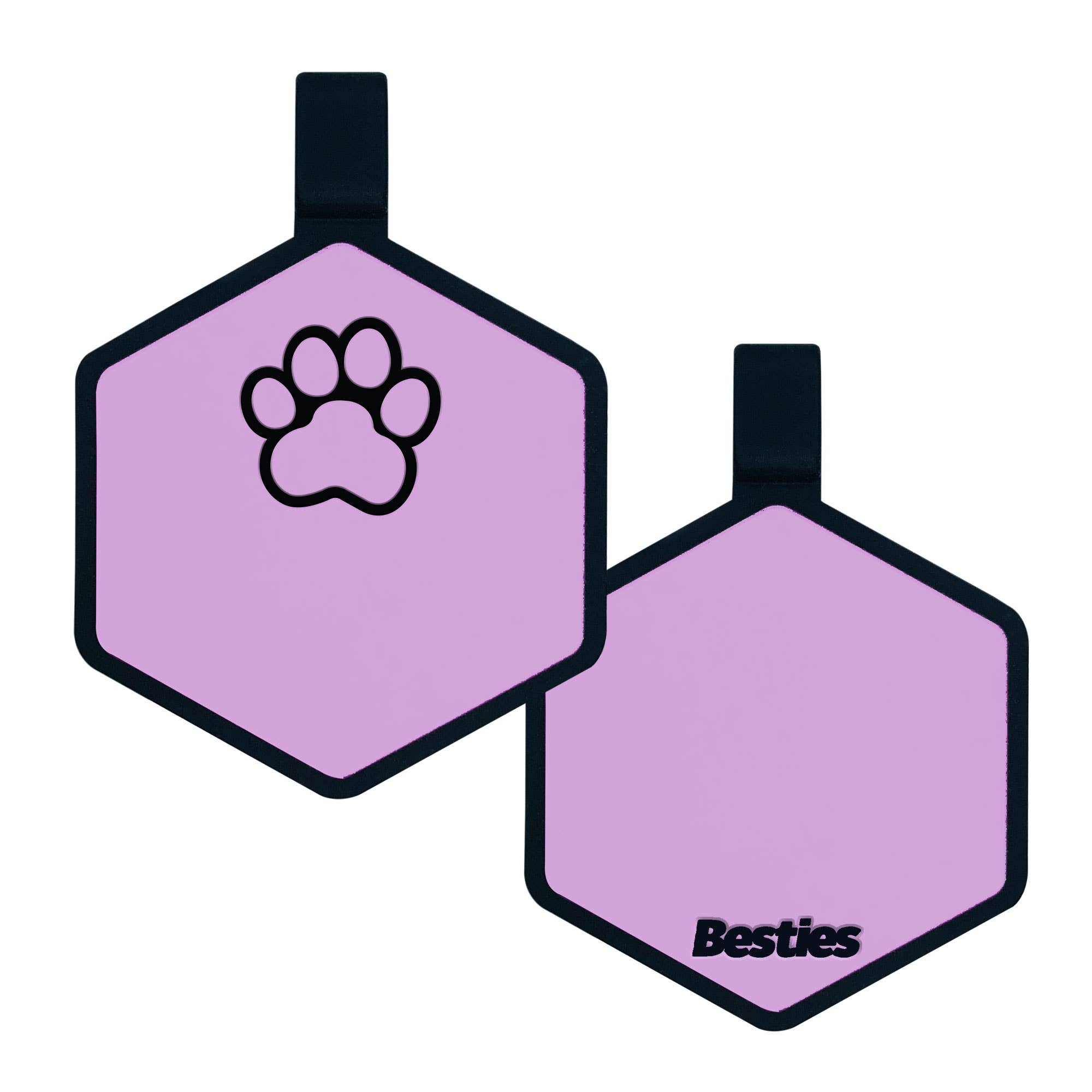 Besties Pets - Wholesale Pet Identification Tag - Dog - Paw Silicone Dog ID Tag9