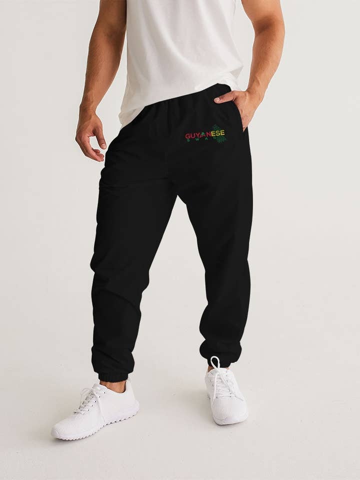 Black Guyanese Swag Guyana Map Men's Sweat Pants for wholesale on Faire