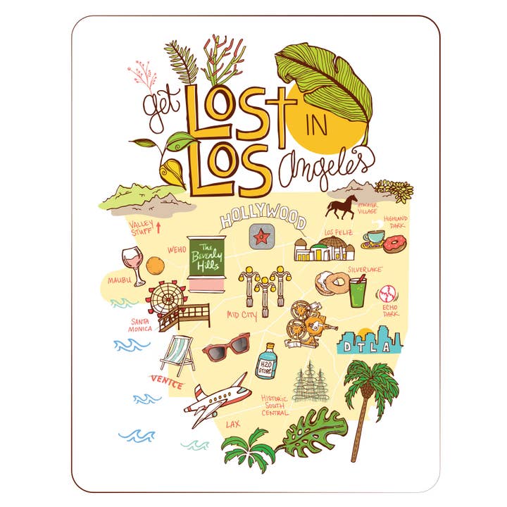 Los Angeles Postcard for wholesale by SOMETHING OF A DANDY