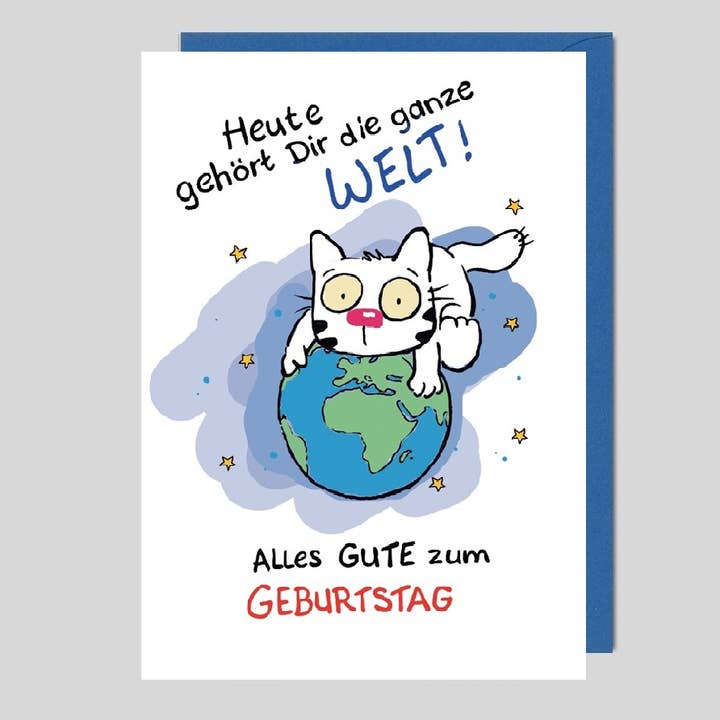 UK-35348 Roligt födelsedagskort CatToons. för wholesale av Michel-Verlag GmbH