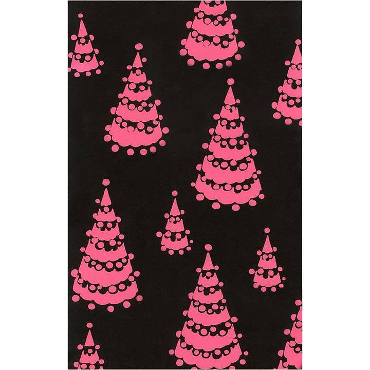 Greeting Card MC-167 Stylized Christmas Trees, Wrapping for wholesale by Found Image Press