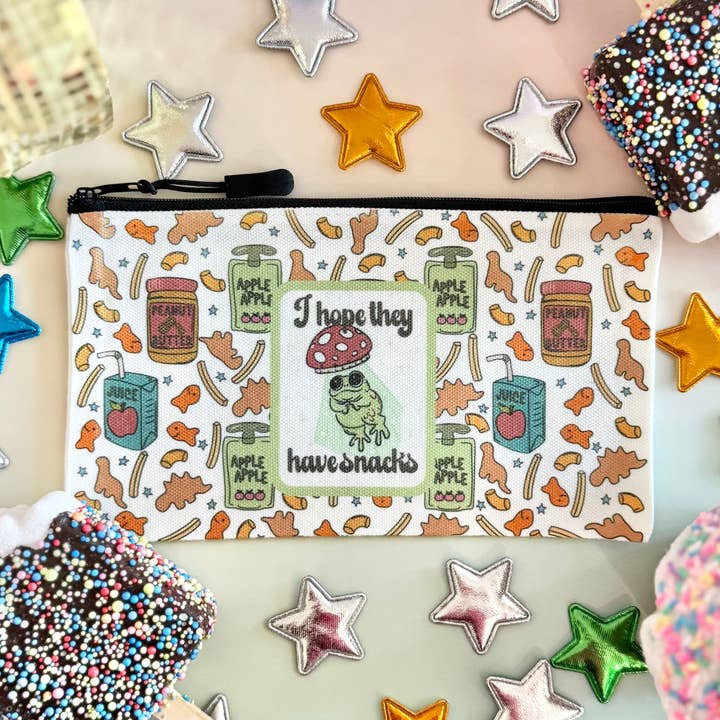 I Hope They Have Snacks Zipper Pouch for wholesale by HandCrofted