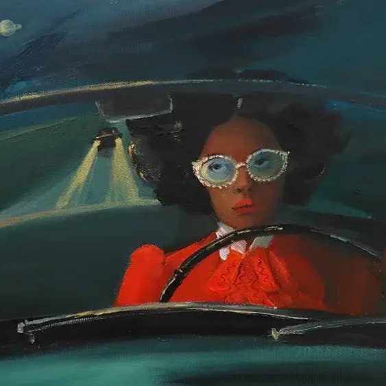 JANET HILL STUDIO - Wholesale Art Print - Saturn. Double-sided Print2