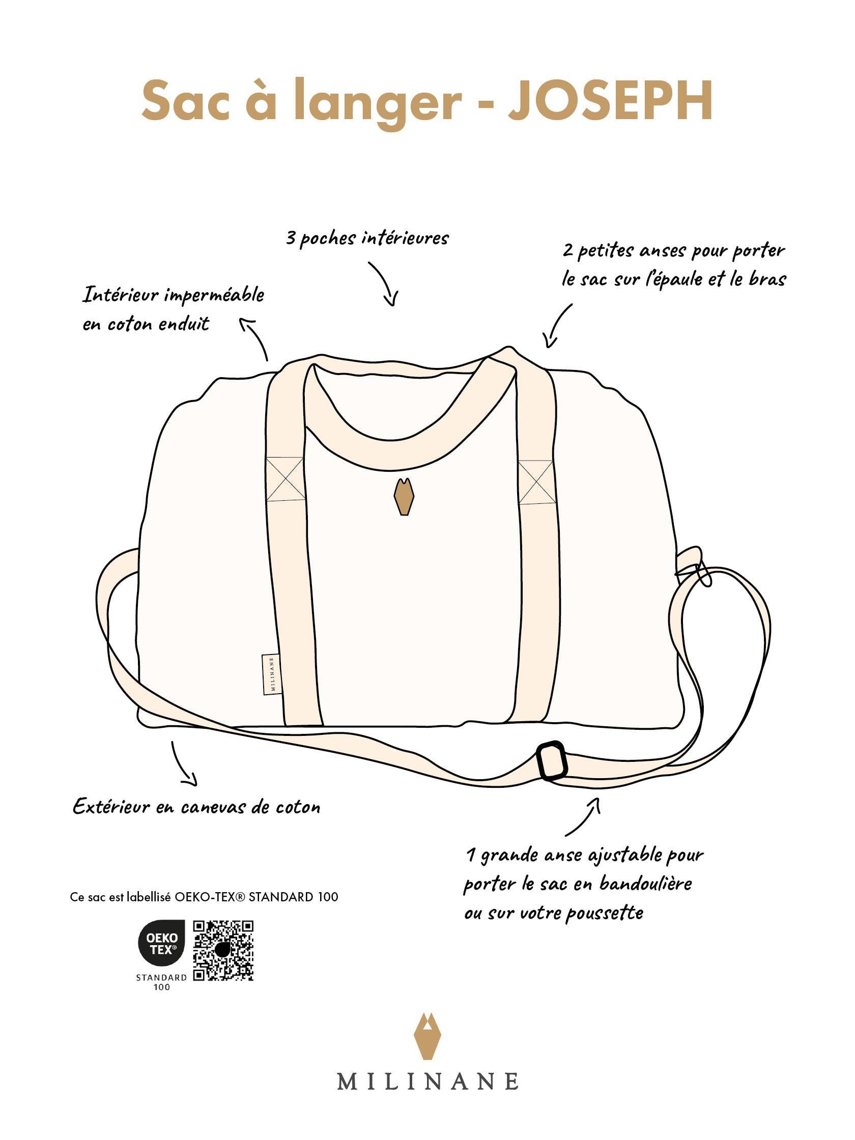 Milinane - Vente Sac à langer – bébé - Sac à langer - JOSEPH5