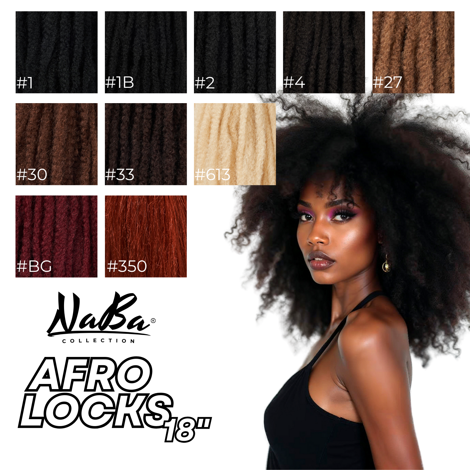 JS ORGANICS - Vendita all'ingrosso Extension per capelli - Naba Collections - Afro Locks 45 cm11