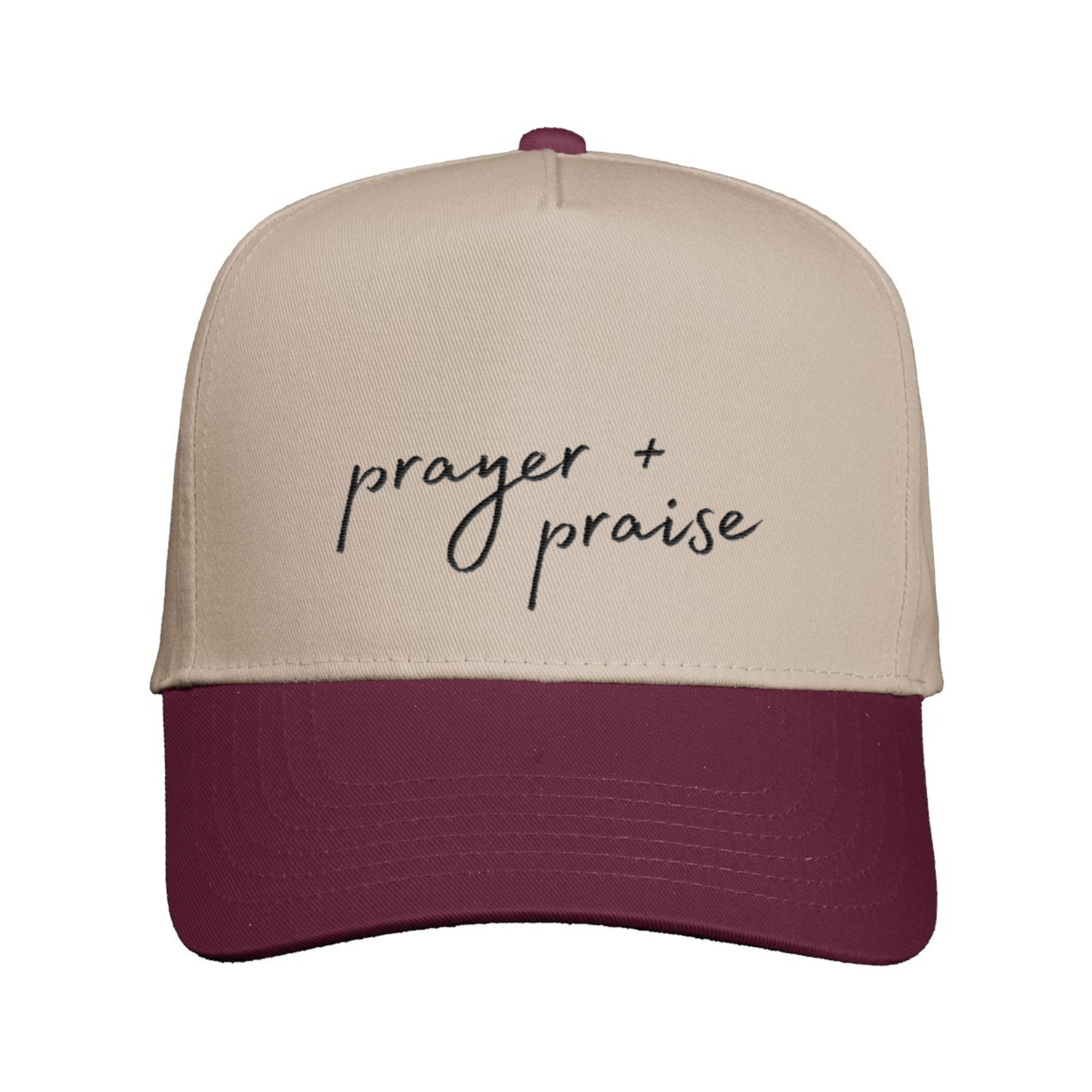 Scripted Pearl - Wholesale Trucker Hat - Women's - Prayer & Praise Embroidered Christian Trucker Hat5