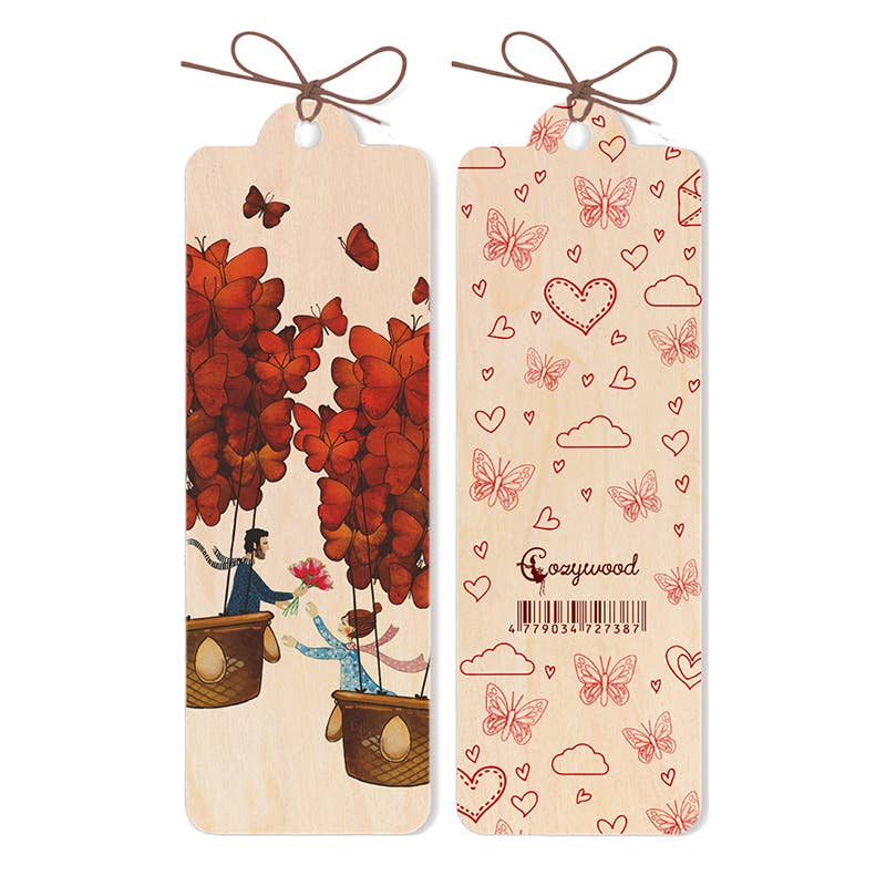 Cozywood - Wholesale Bookmark - Thousands in the sky Wooden Bookmark1