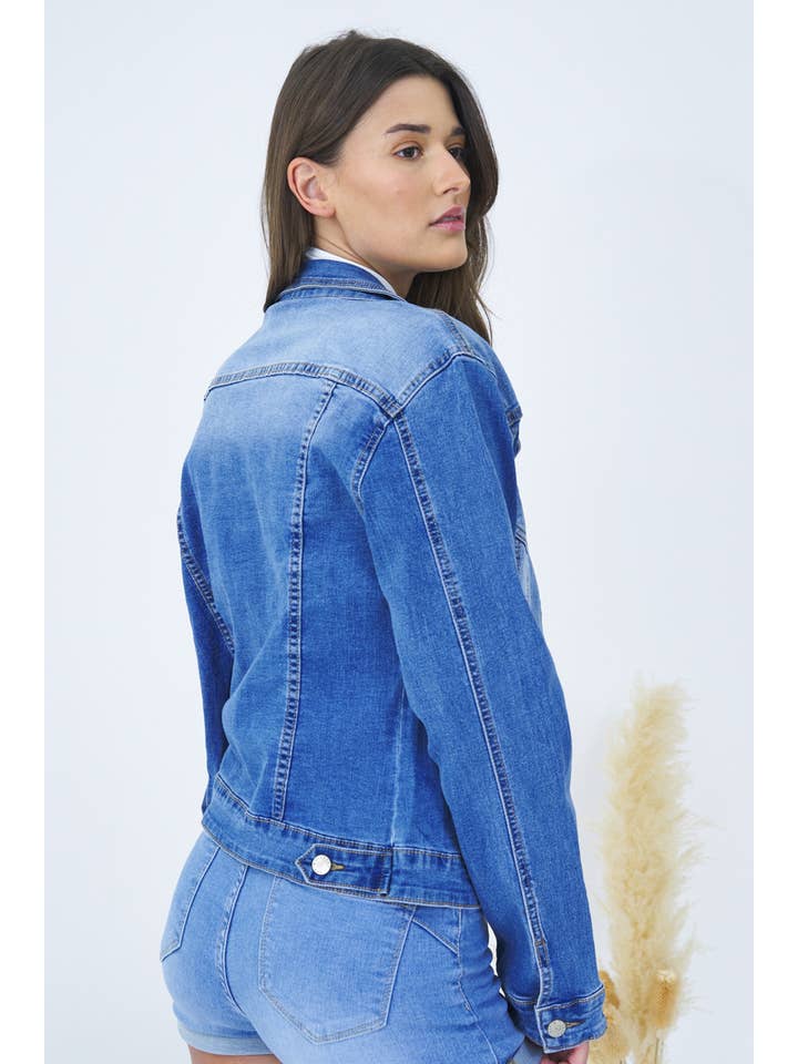 VAQUEROS AZULES Chaqueta de mezclilla regular fit 'Mariette' de venta al por mayor en Faire4