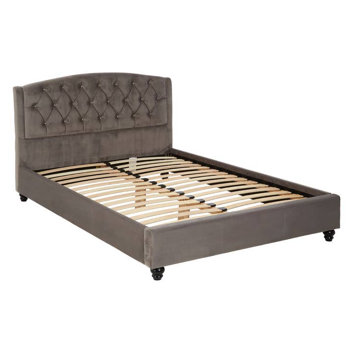 Interiors by Premier – wholesale Bed – Josephine Steel Shade Double Bed2