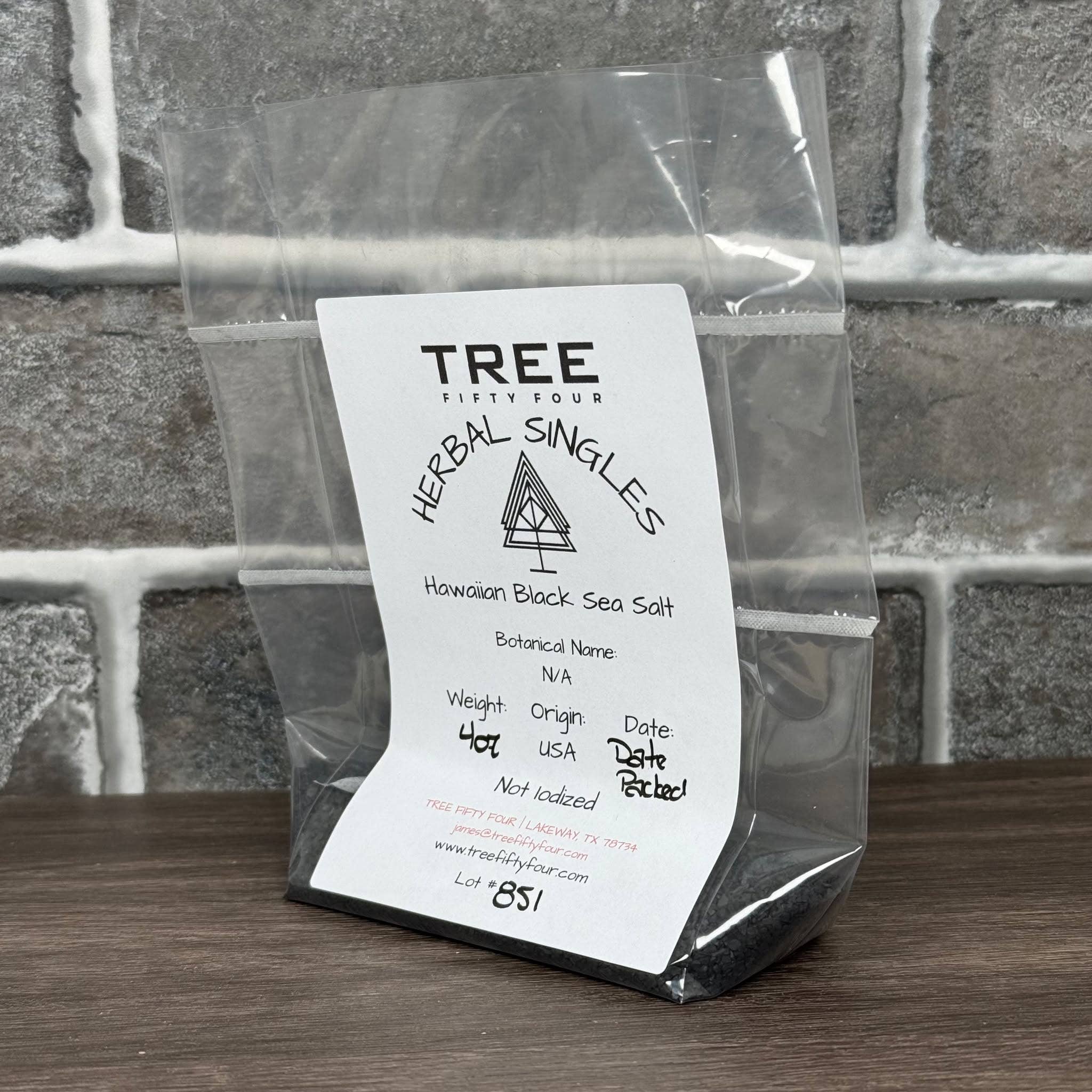 Tree Fifty Four – wholesale Salt – Svart havssalt från Hawaii | 2 oz (57 g) - 1 kg | Kryddor i storpack5