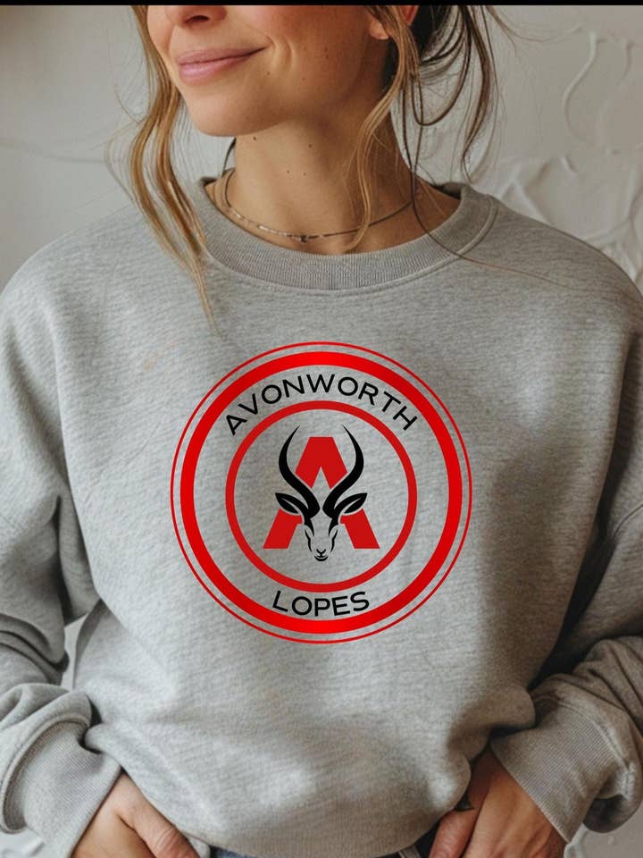 Avonworth Lopes Logo Crewneck Sweatshirt for Events for wholesale by 240 Spirit Press