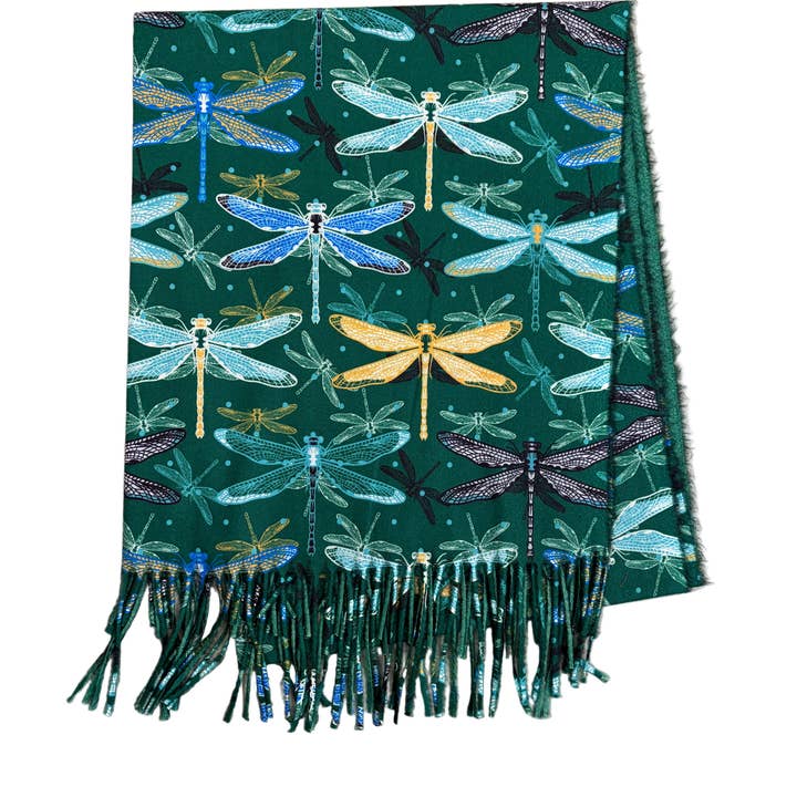 Dragonfly Scarf Winter #89-25652 for wholesale by Astoria Gift Corporation