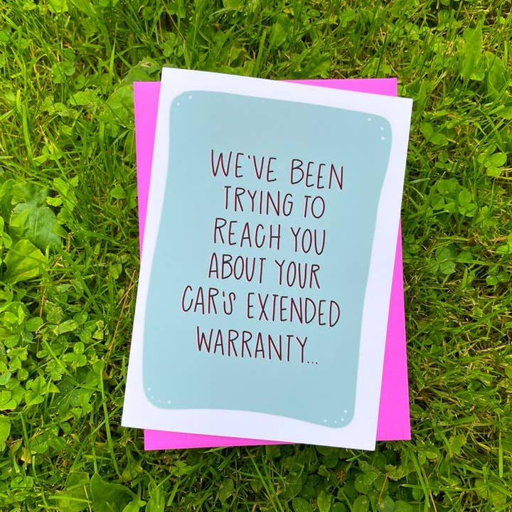 We hebben geprobeerd u te bereiken over de verlengde garantiekaart van uw auto door StoneDonut Design. voor wholesale door Stone Donut Design, LLC