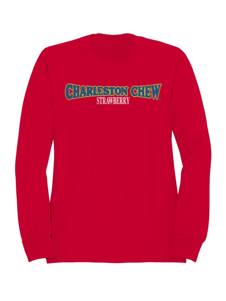 Officially Licensed Charleston Chew Strawberry Women's Sweatshirt for wholesale by Snack Tees