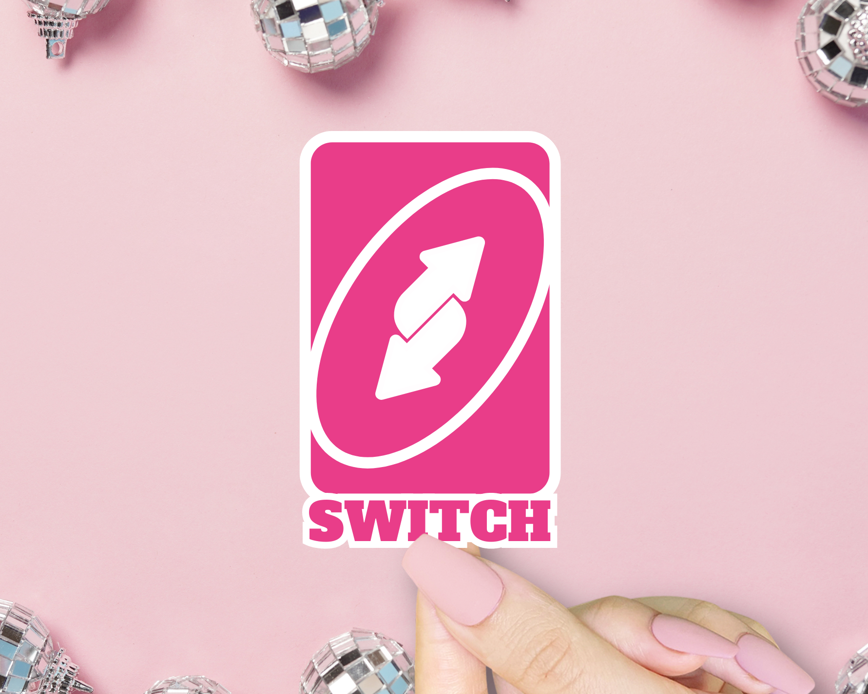 ShopSourSweetener - Wholesale Sticker - Switch Uno Card Sticker, LGBTQ+ Pride, Sapphic Lesbian1