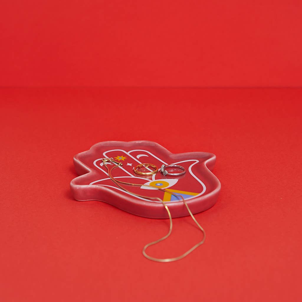 Balvi - Wholesale Incense - Incense holder, Lucky Hand, red, ceramic2