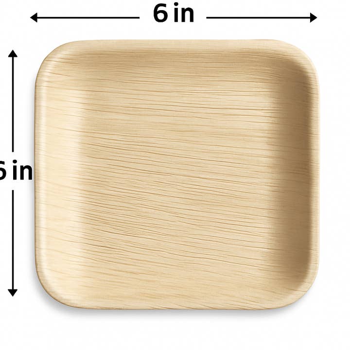 Assiettes jetables en bambou biologique de 15 cm, assiette de fête de mariage pour la vente par Rita Global Traders