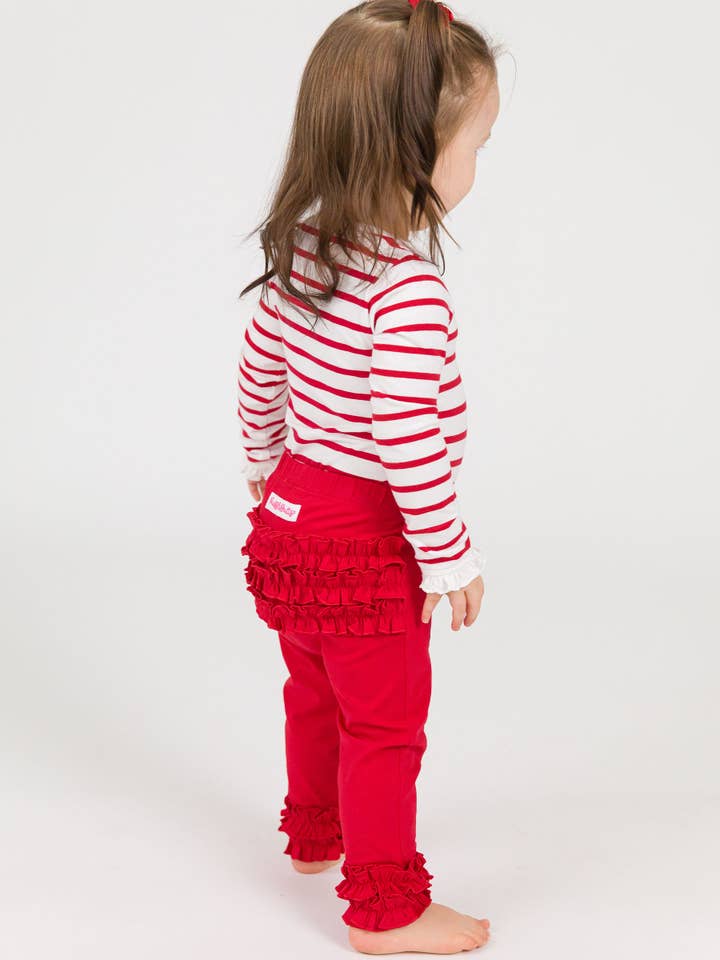 Toddler Girls Red Classic Ruffle Leggings with Signature Rear Ruffles
for wholesale on Faire1
