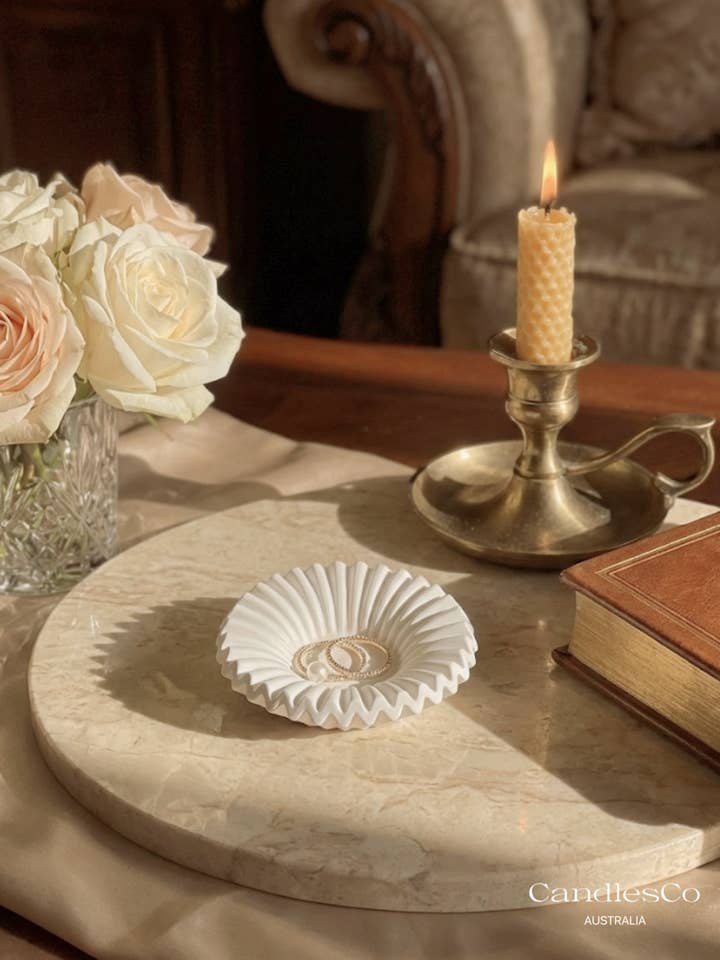 Bol à bibelots cannelé pour la vente par CandlesCo Australia