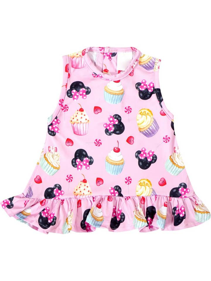 Angeline Kids – Großhandel Top- & Shorts-Set – Kinder – Baby Mädchen Minnie Mouse Geburtstag Cupcake Tank Short Outfit